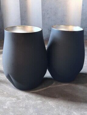 Brumate Nos'r Insulated Nosing Whiskey Liquor Tumbler 7 oz  Black Set Of 2